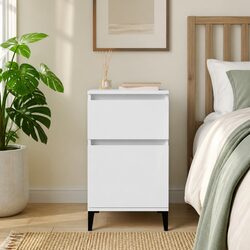 Compact and Stylish High Gloss Bedside Cabinet