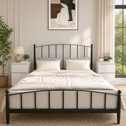 Compact White Bedside Cabinets - A 2 Piece Set