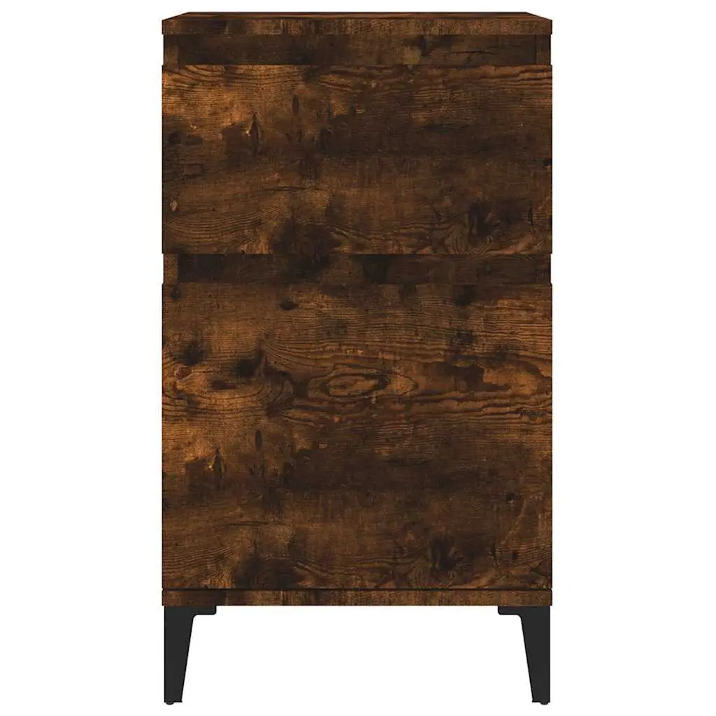Bedside Cabinets Brown 40x35x70 cm Engineered Wood Storage Furniture 2 Piece