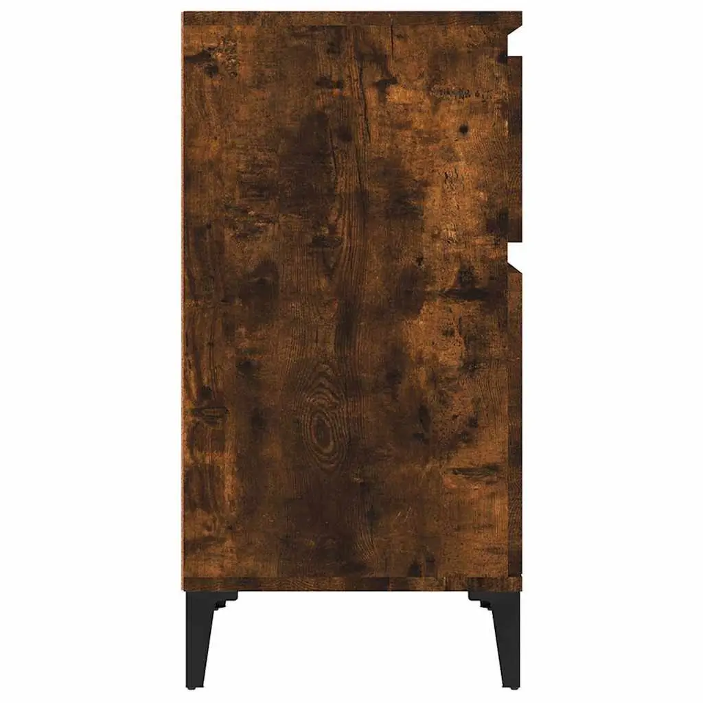 Bedside Cabinets Brown 40x35x70 cm Engineered Wood Storage Furniture 2 Piece