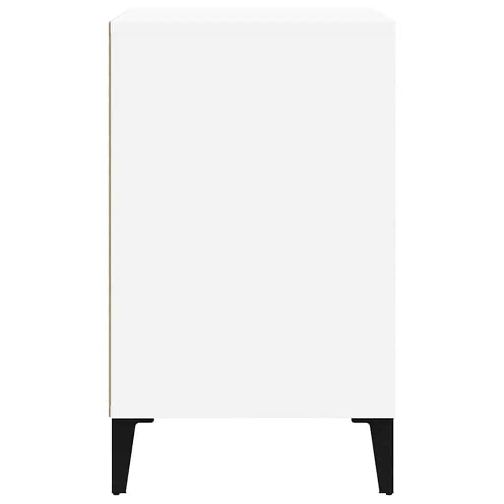 Shoe Storage Cabinet Compact High Gloss White Engineered Wood 5 Shelves Organiser Unit for Home Decoration