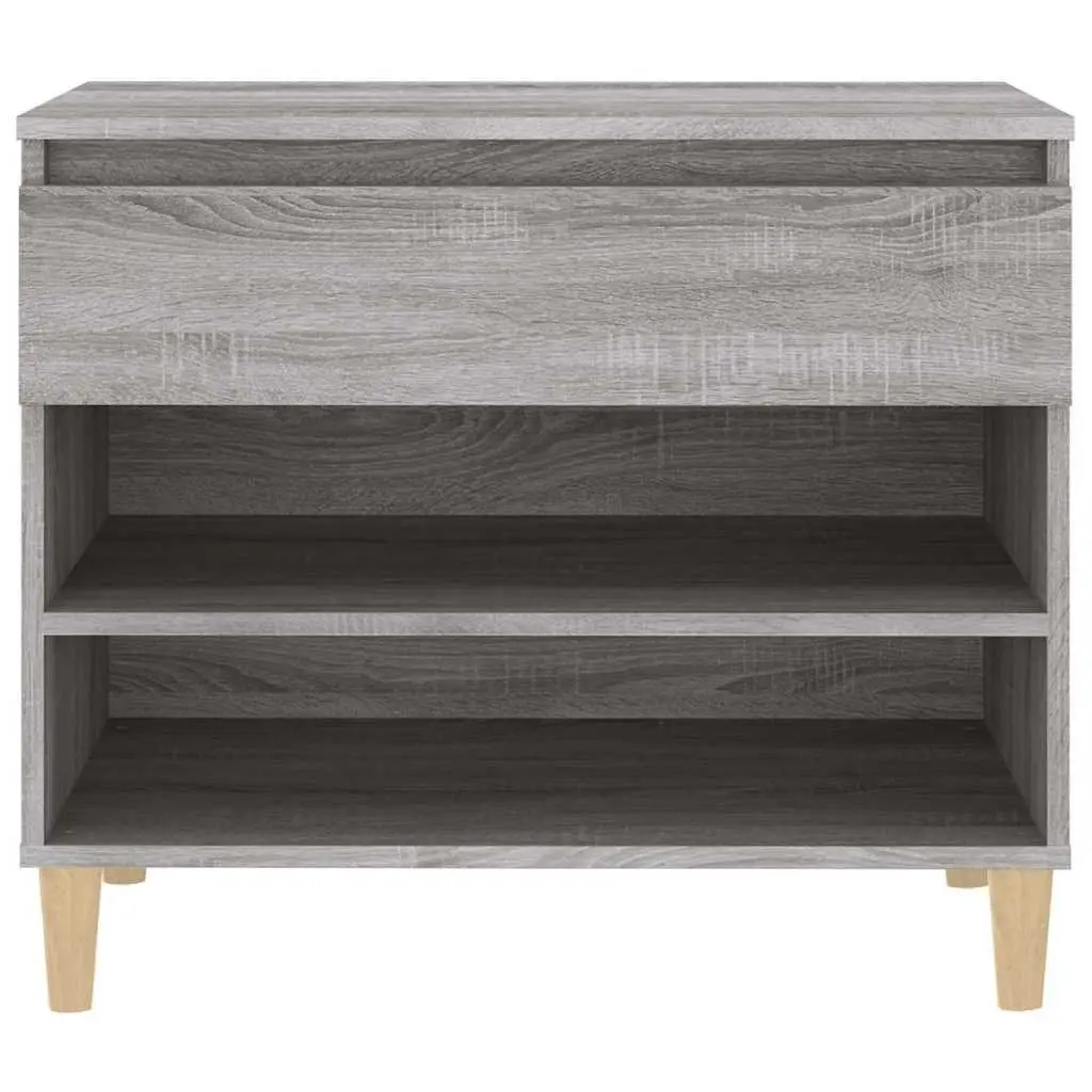 Shoe Cabinet Grey Sonoma 70x36x60 cm Storage Organiser Engineered Wood