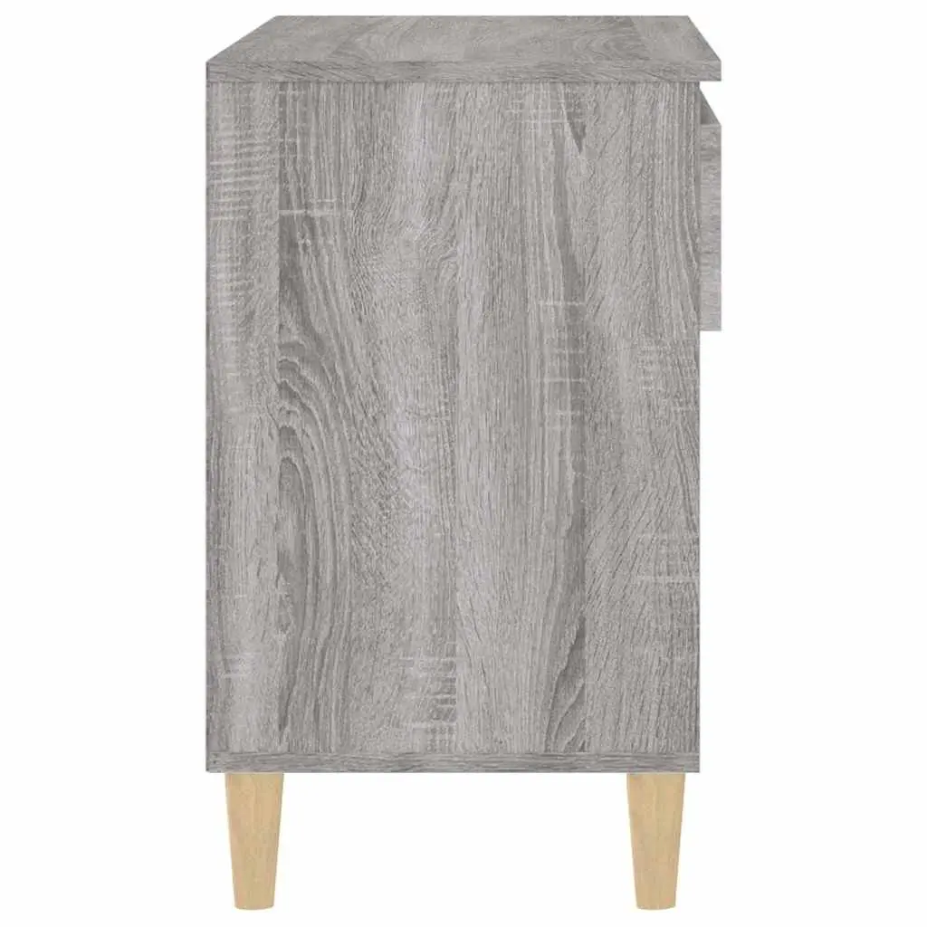 Shoe Cabinet Grey Sonoma 70x36x60 cm Storage Organiser Engineered Wood