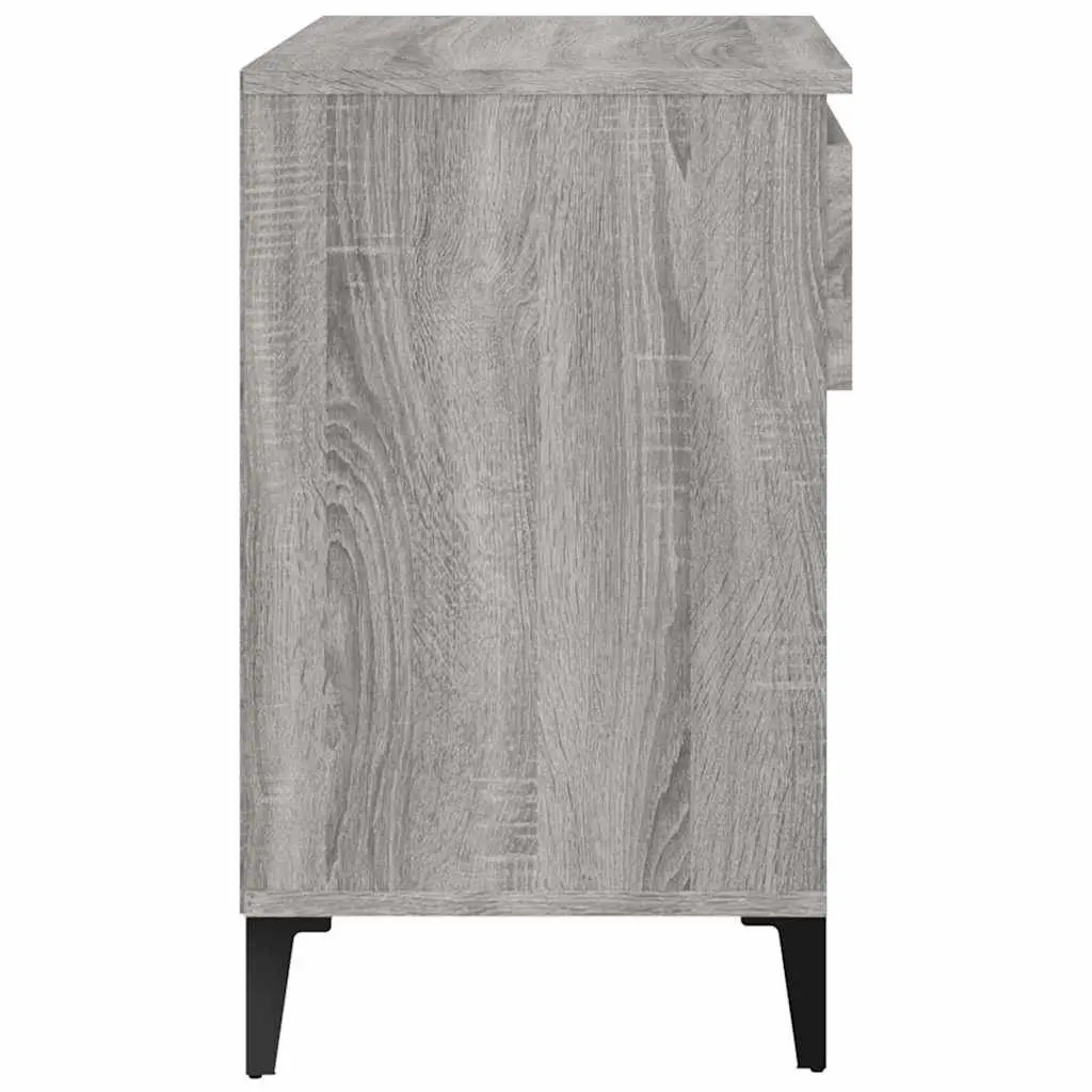 Shoe Cabinet Grey Engineered Wood 70x36x60 cm Storage Hallway Furniture