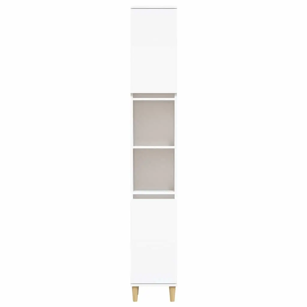 Bathroom Cabinet with 6 Compartments and 2 Doors