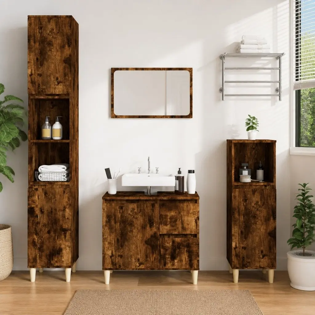 Bathroom Vanity Cabinet with 6 Compartments