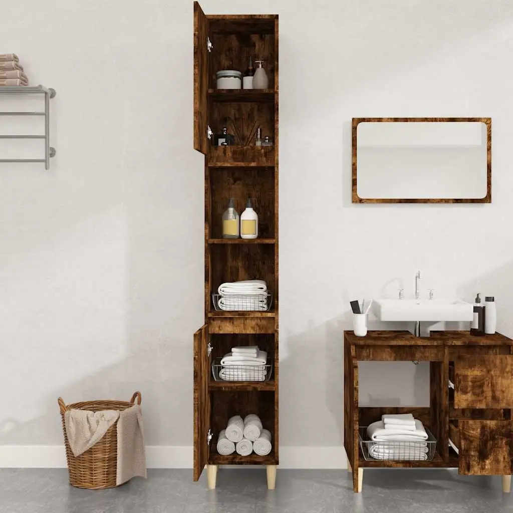 Bathroom Vanity Cabinet with 6 Compartments