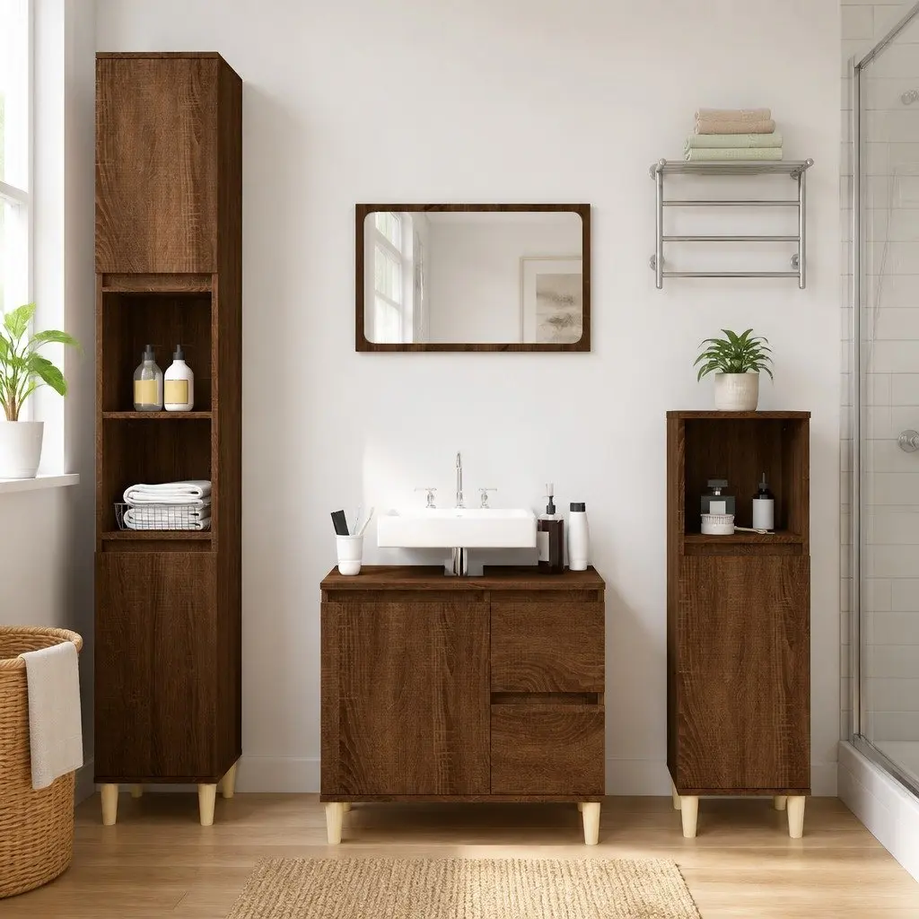 Bathroom Vanity Cabinet 65x33x60cm