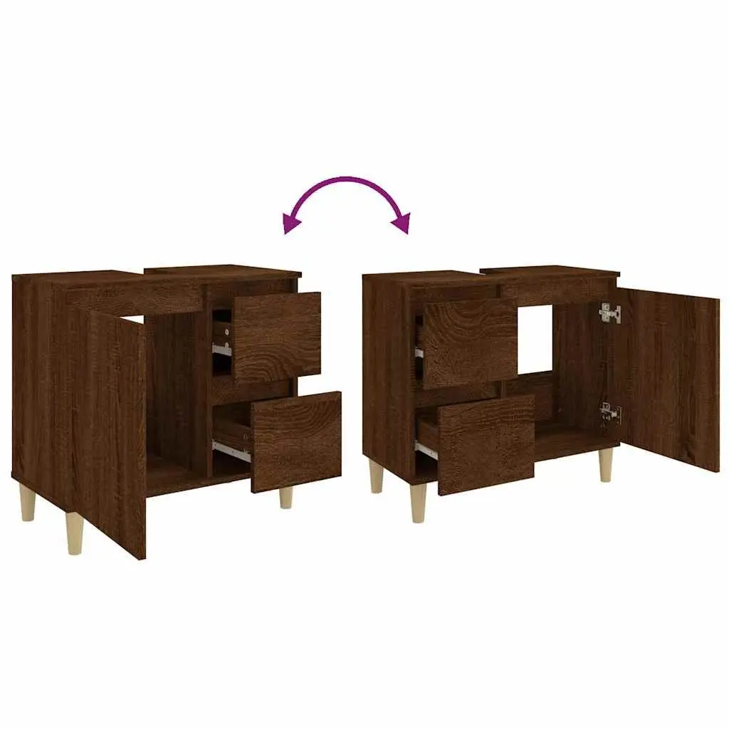 Bathroom Vanity Cabinet 65x33x60cm
