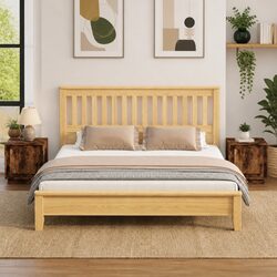 Brown Nightstand Set with Storage