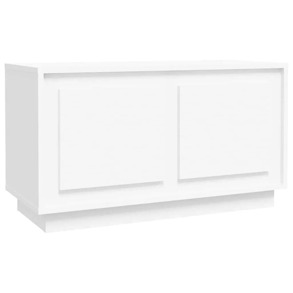 White Media Unit with Ample Storage