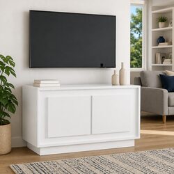 TV Cabinet White High Gloss Media Stand Storage Unit Living Room Furniture