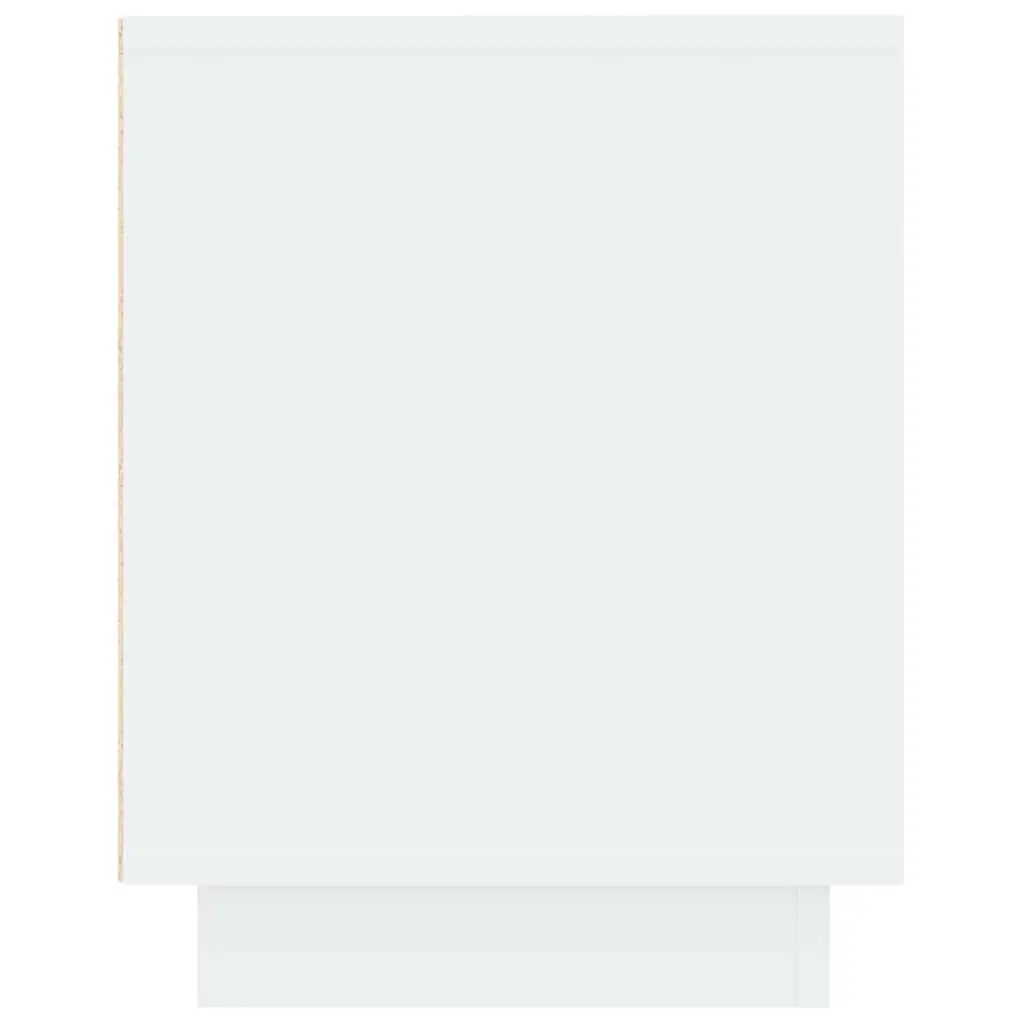 TV Cabinet White Media Storage Unit Engineered Wood Living Room Furniture