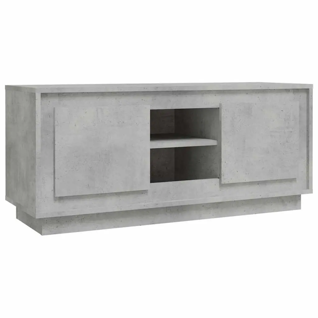 Grey TV Cabinet with Ample Storage Space