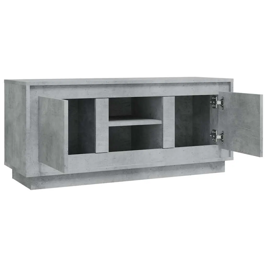 Grey TV Cabinet with Ample Storage Space