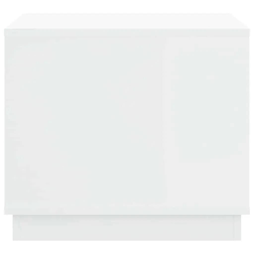 Coffee Table White Engineered Wood Storage Living Room Accent Furniture