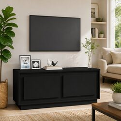 Black Coffee Table with Storage Solutions