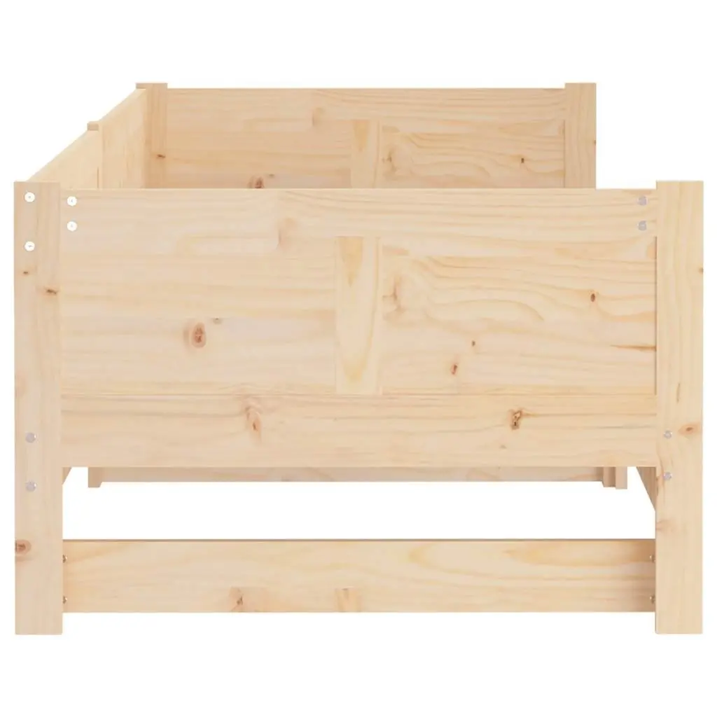 Pull-out Day Bed Solid Wood Pine Frame Sofa Convertible Guest Sleeping 90x190cm