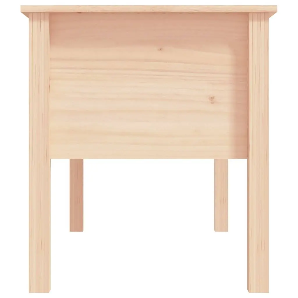 Coffee Table Brown 102x49x55cm Solid Pine Wood with 3 Storage Drawers