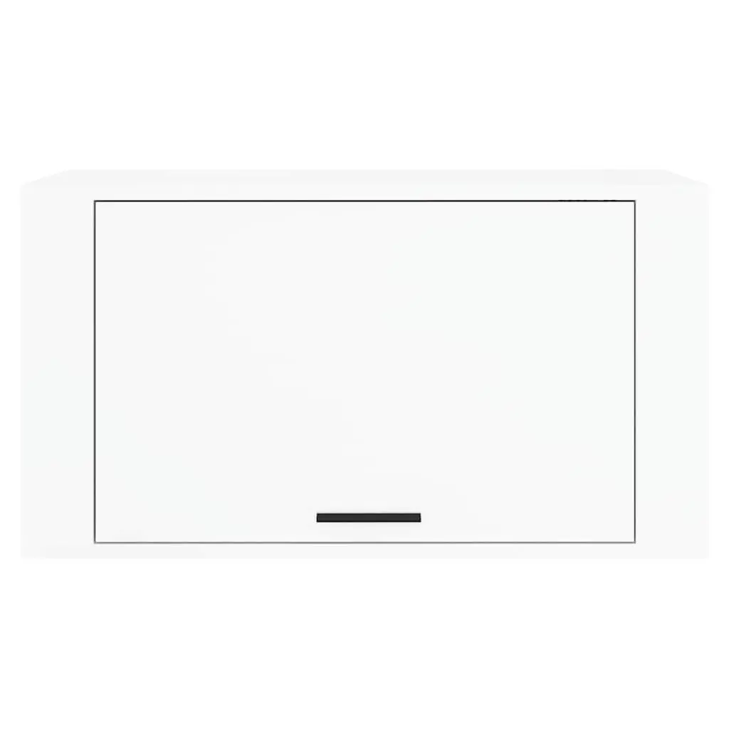 Wall-Mounted Shoe Cabinet White Gloss 70x35x38cm Engineered Wood Storage Organiser