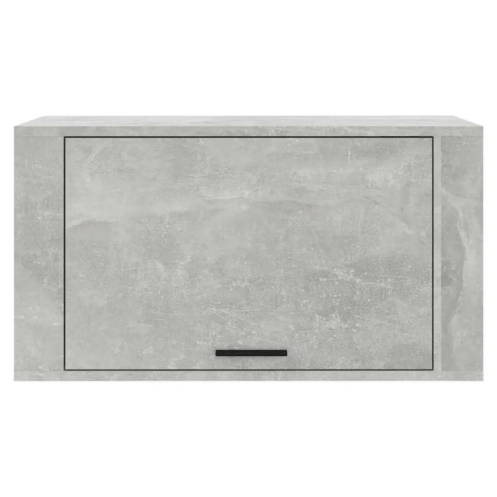 Wall-mounted Shoe Cabinet Grey Storage Organiser Engineered Wood 70x35x38cm