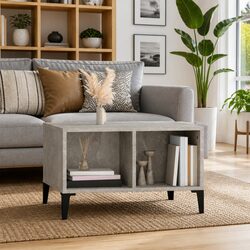 Grey Industrial Coffee Table with Sturdy Design