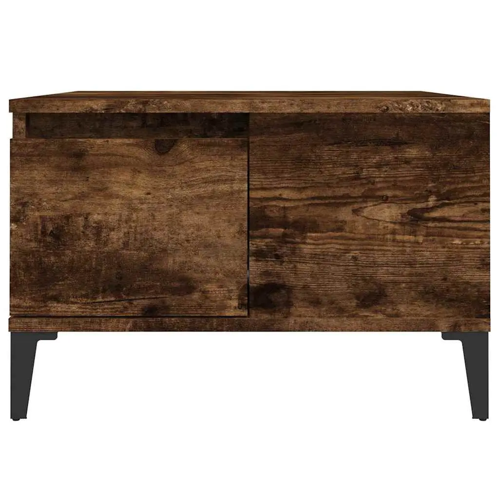 Coffee Table Brown Engineered Wood 55W x 55D x 36.5H cm Storage Drawer Open Compartment