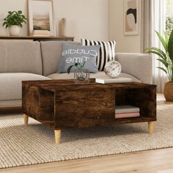Coffee Table with Storage Compartments in Brown