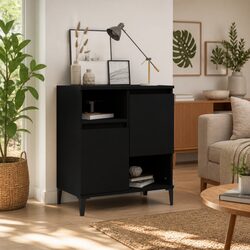 Black 60x35x70 cm Sideboard