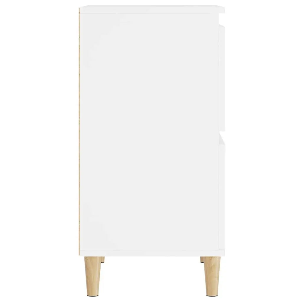 Sideboard Storage Cabinet Engineered Wood White 60x35x70cm Buffet Furniture