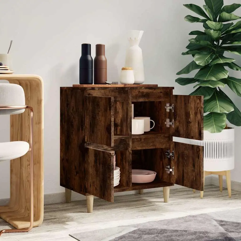 Sideboard Brown Engineered Wood 60x35x70 cm Storage Cabinet Buffet Display