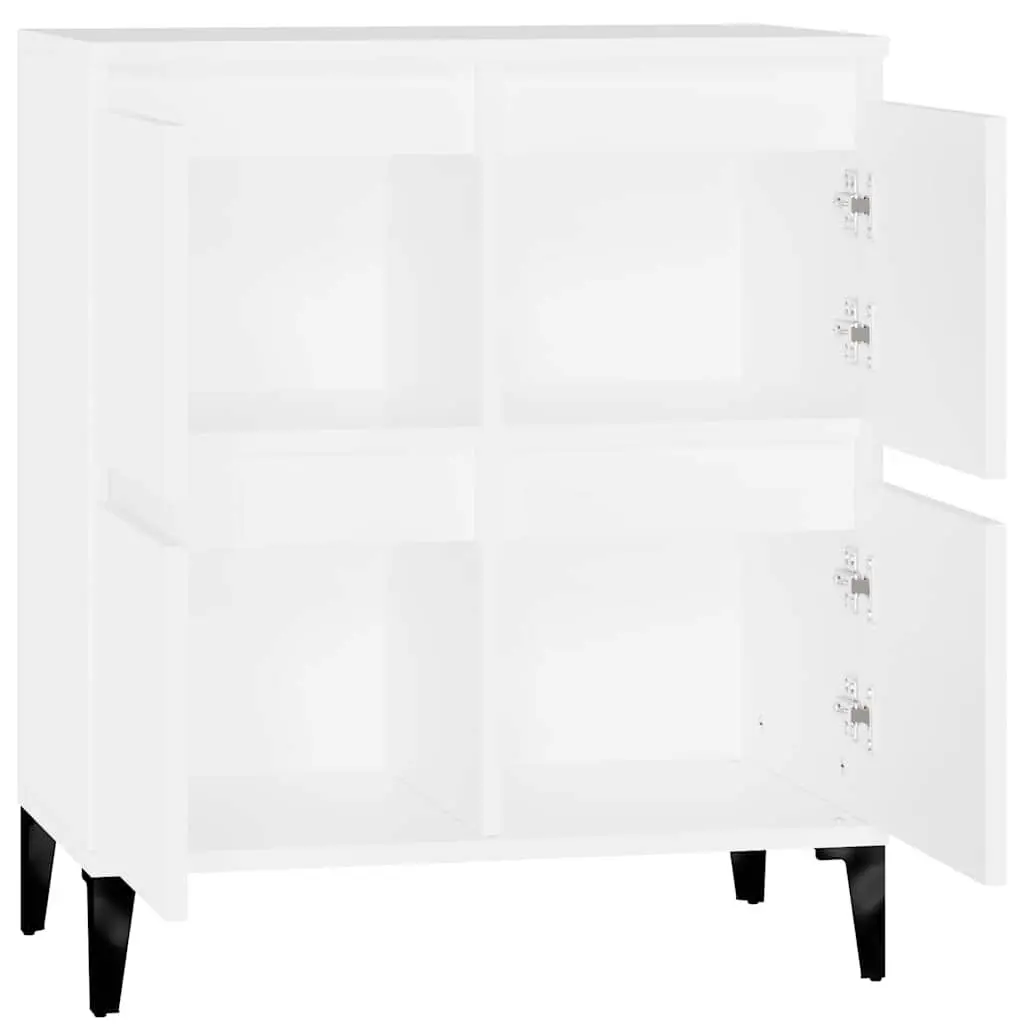 Engineered Wood Storage Sideboard White 60x35x70cm Smooth Surface Home Essentials