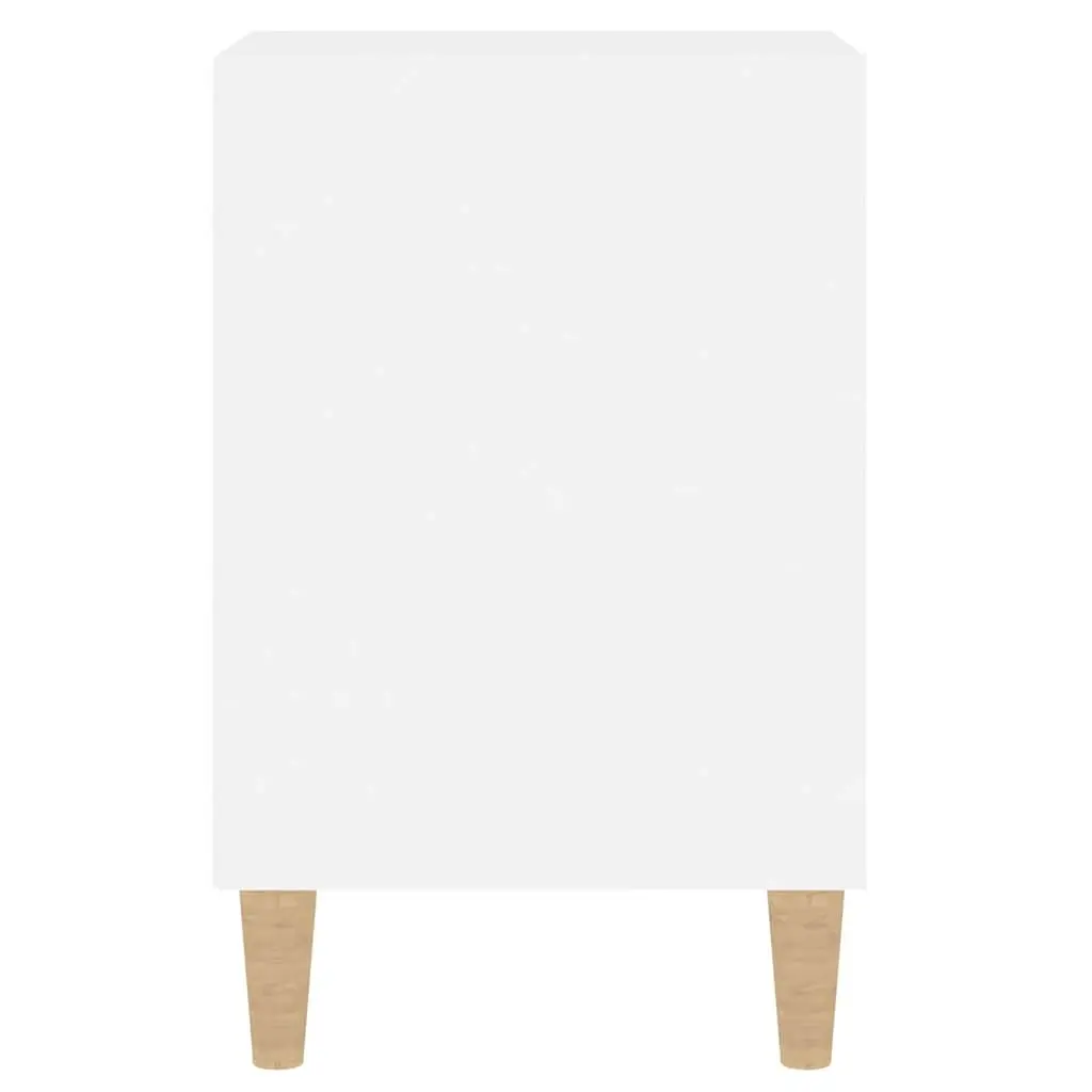 White Engineered Wood Media Cabinet