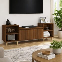 Compact and Stylish 160cm Brown Oak TV Cabinet
