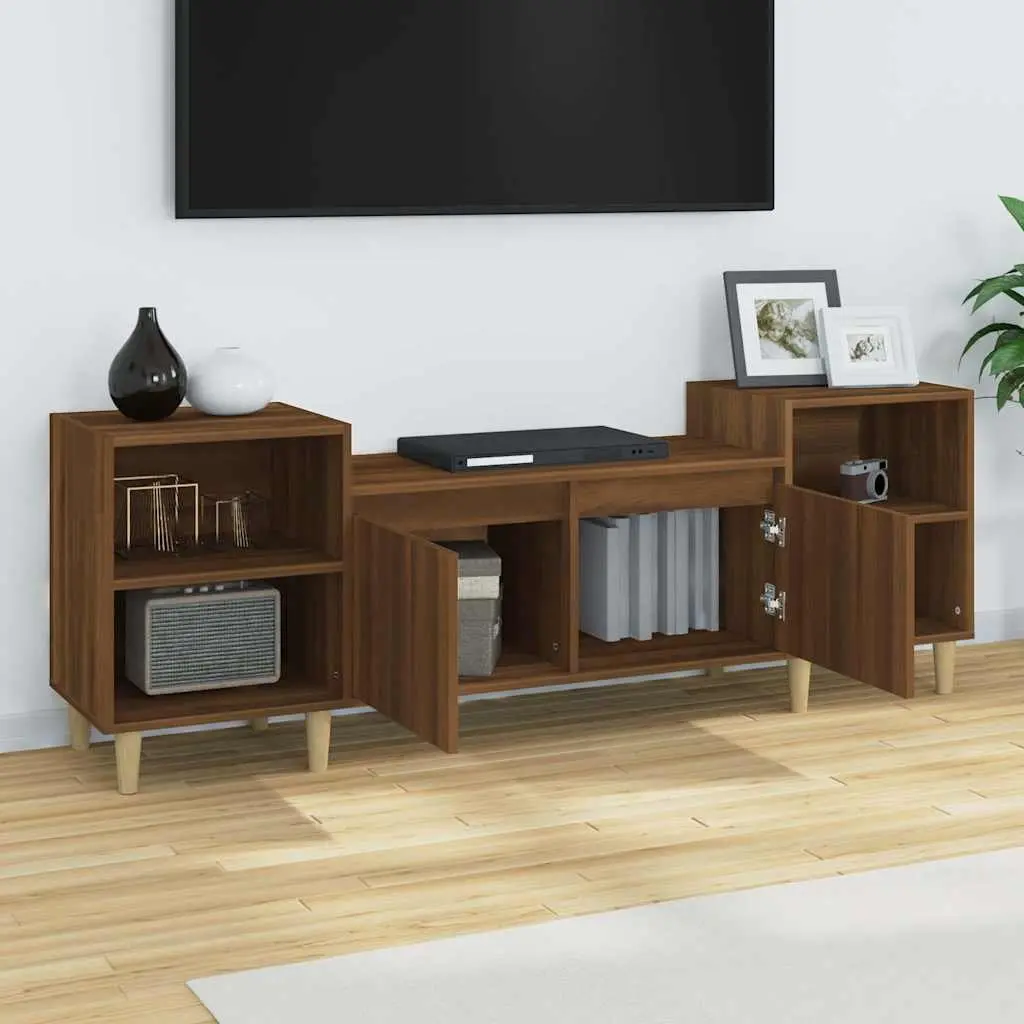 160cm Brown Oak TV Cabinet