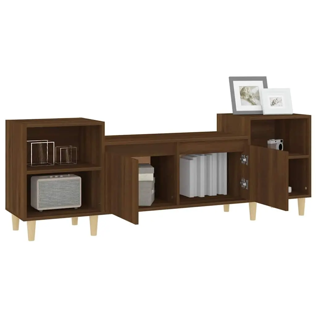 160cm Brown Oak TV Cabinet