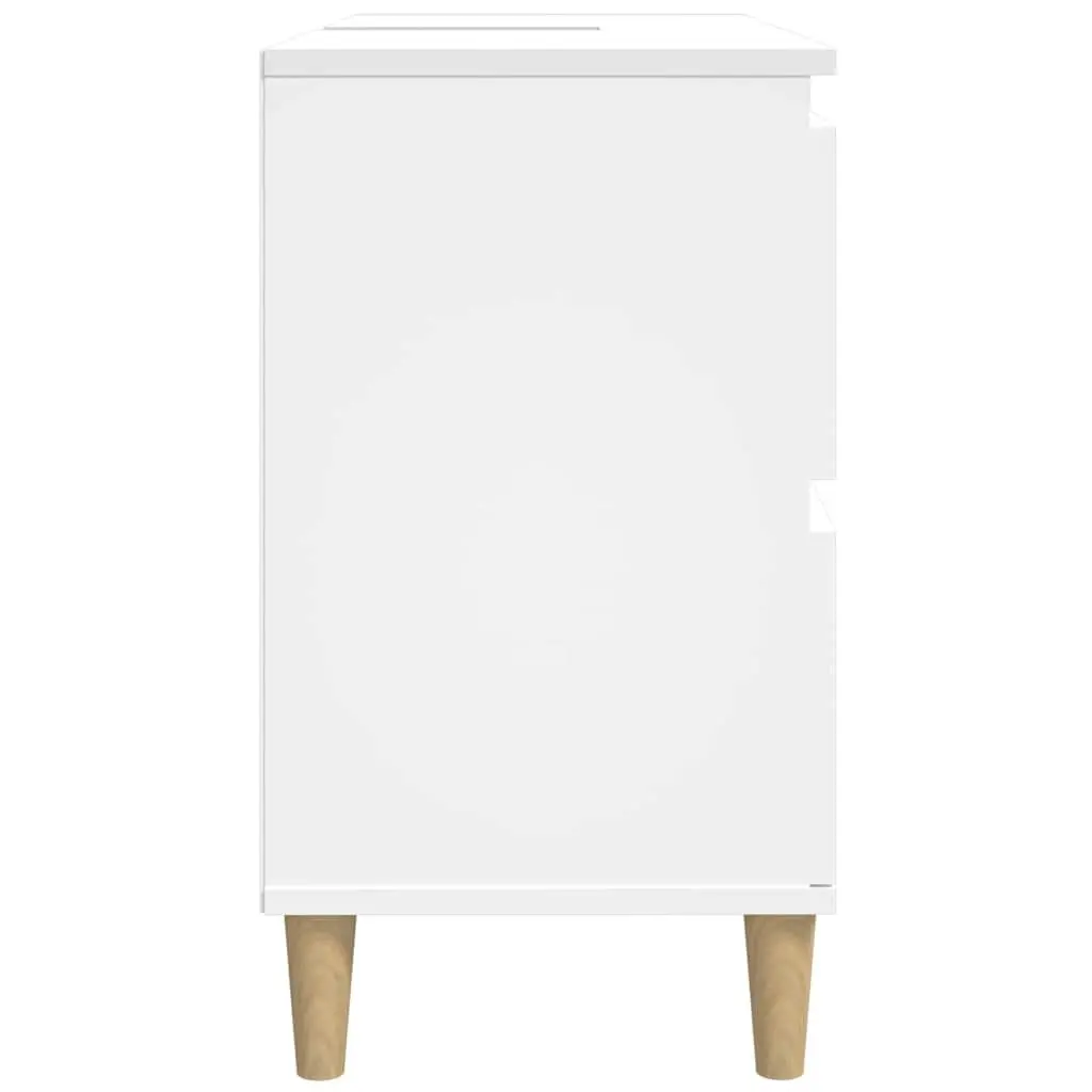 Bathroom Sink Cabinet White 80x33x60 cm Engineered Wood Vanity Unit Storage