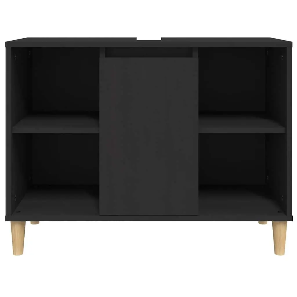 Black Sink Cabinet with Ample Storage Space