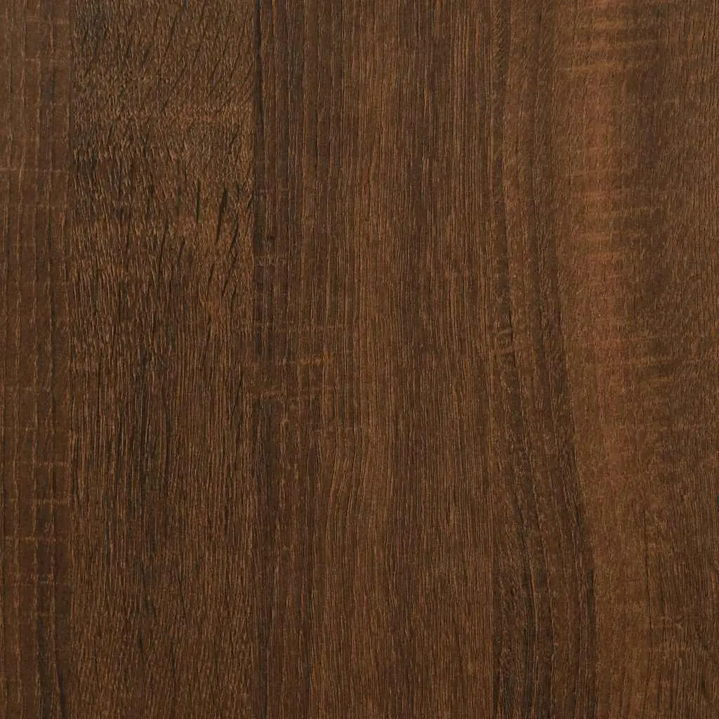 Bathroom Sink Cabinet Brown Oak 80x33x60cm Engineered Wood Vanity Unit Storage