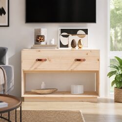Brown Pine TV Cabinet