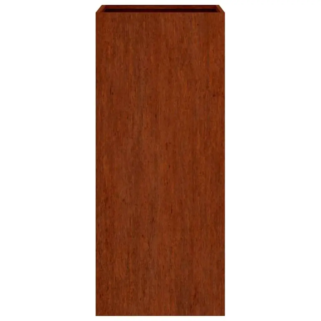 Corten Steel Planter Box Brown 32 x 29 x 75 cm Durable Outdoor Garden Decor