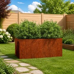 Corten Steel Planter 62x30x29 cm - Strong and Simple
