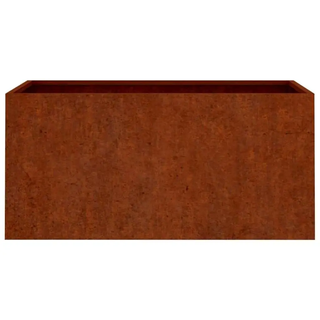 Corten Steel Planter Brown 62x30x29 cm Durable Raised Garden Bed Outdoor Patio