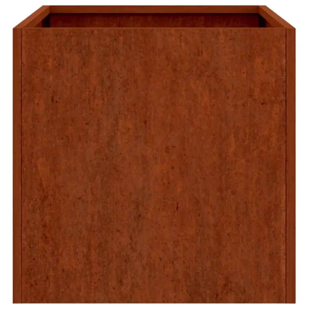 Corten Steel Planter Brown 62x40x39cm Weathering Steel Garden Raised Bed Flower Box