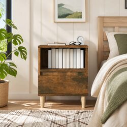 Brown Nightstand with Ample Storage Space