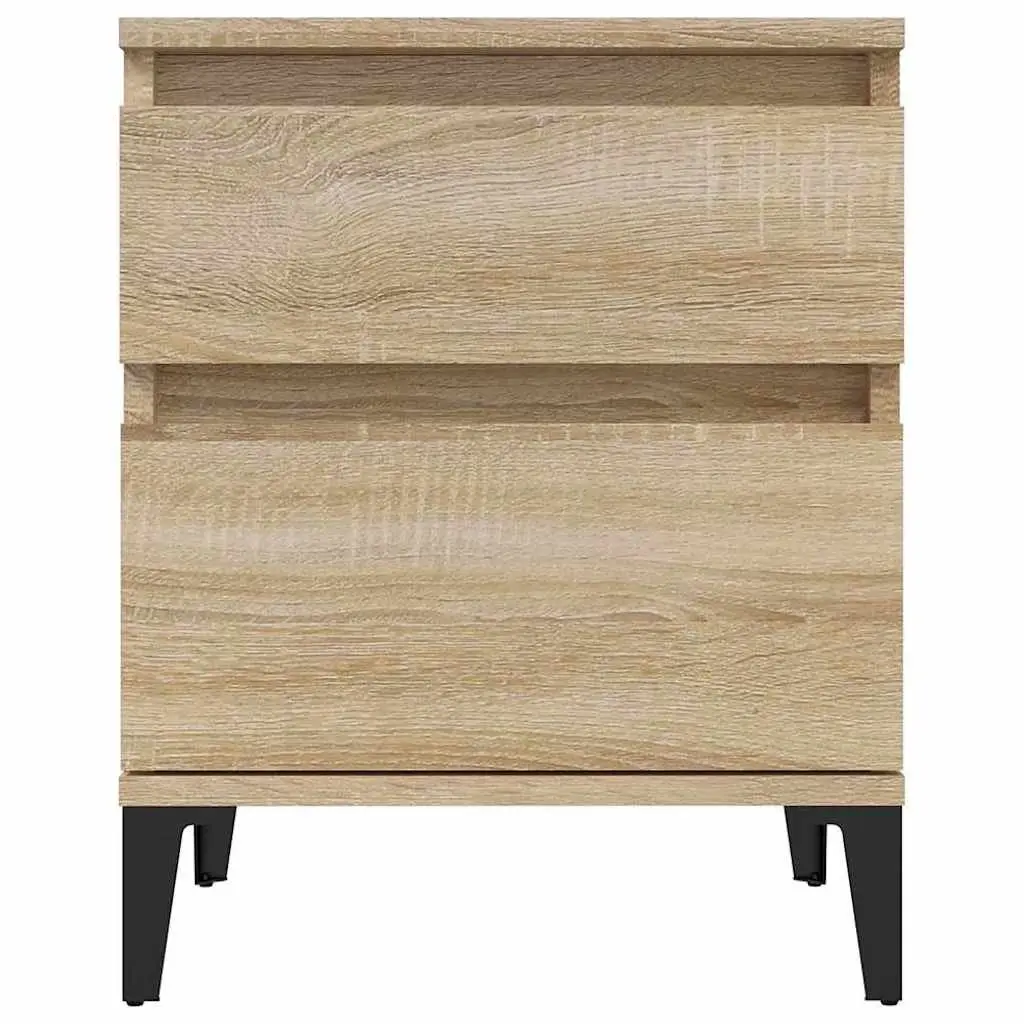 Bedside Tables Brown 40x35x50cm Storage Cabinets Set of 2