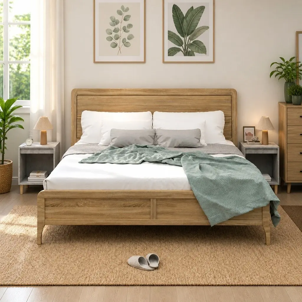 Bedside Tables Grey 40L x 35W x 50H cm Storage for Bedroom Organisation
