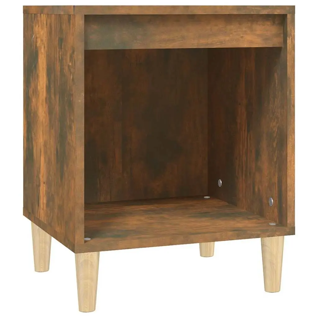 Bedside Cabinets Brown Engineered Wood Storage Nightstands 40x35x50 cm 2 Piece