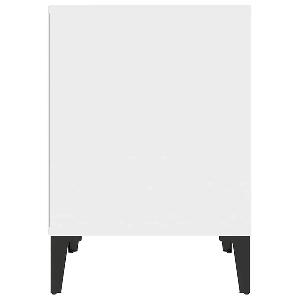 Bedside Tables White 2 Piece Nightstand Cabinet Storage Bedroom Furniture Set