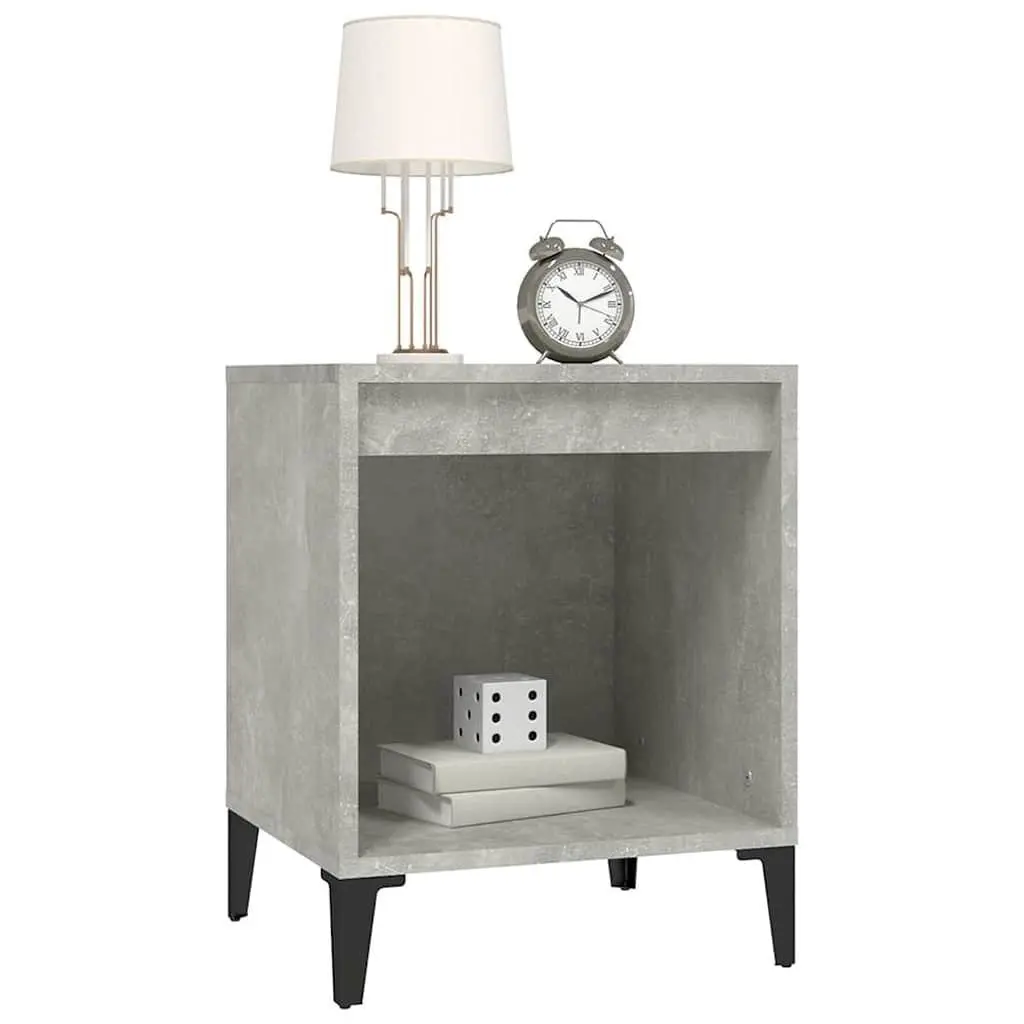 Bedside Cabinets Grey 40 x 35 x 50 cm Storage Nightstands